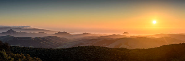 Coastal Mountains Sunset